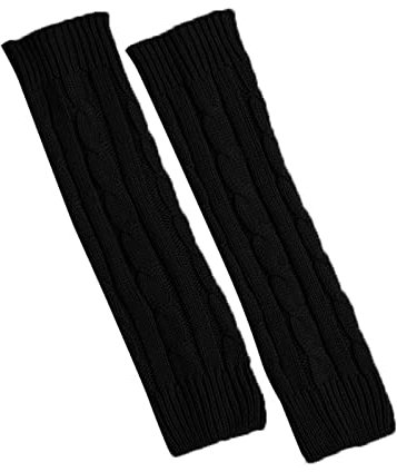 HELLORSOON Socks Mens Knitted Wool Winter Warm Leg Warmers Pile Warmers Y2k Thick Warmers for Women Girls