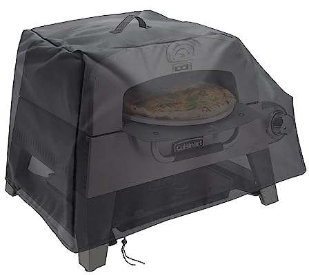 Blackhoso 600D wasserdichte Pizzaofen-Abdeckung für Cuisinart CGG-403 3-in-1 und CGC-103 Tragbarer Pizzaofen Plus - Robuste UV-Schutz Abdeckung, 71,1 x 53,3 x