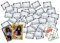 Bundle mit Lego Ninjago - Crystalized - Sammelsticker - 50 Sticker gemischt (ohne Doppelte) + 2 Limitierte Star Wars Karten + Exklusive Collect-it Hüllen