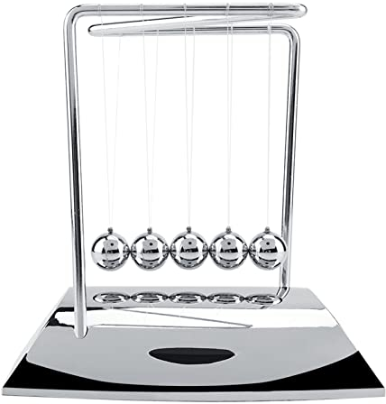 QANYEGN Newton Cradle Balance Balls, Gadgets De Escritorio, Swinging Balls, Desk Physics Science Pendulum Ornaments