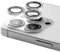 CASETiFY Lentille d'appareil photo [Application facile] pour iPhone 15 Pro/15 Pro Max – Argent