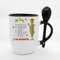 Getagift My Day I Am Booked Christmas Grinch, Xmas Gift, Spoon Coffee, Tea Mug. (Black)