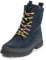 VITAFORM Stiefeletten Damen Gefüttert - Warme Damen Stiefel aus weichem Veloursleder - Lammfell-Gefüttert für den Winter blau 38