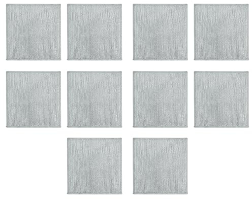 Saiyana Cleaning Cloths,5/10pcs Magics Dishcloth Silver Wire Dish Cleaning Cloth Rag Multipurposes for Wet and Dry Use Powerful Stains Removal