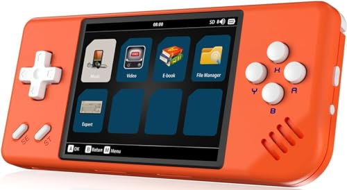 RG28XX Retro Tragbare Spielekonsole, 2,83 Zoll IPS-Bildschirm 3100mAH Akku Linux-System, Eingebaute 64+128G TF-Karte 10000+ Games. Unterstützt Multimedia-App und HDMI-TV-Ausgang