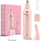 Nasenhaartrimmer Frauen Damen Nasenhaarschneider, 2 In 1 Professioneller Schmerzloser Nasen und Gesichtshaartrimmer Fur haarentfernung augenbrauen, Dual Edge Klingen, IPX7 Wasserdicht, Pink