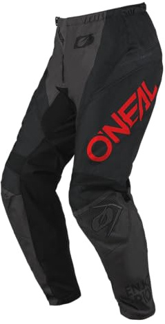O'NEAL Element Hosen RACEWEAR Schwarz/Grau/Rot 28/44