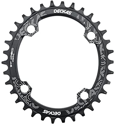MAYANGYANG Platos para Bicicletas Cadena Ovalada 10 4BCD for MTB Anillo de Cadena de Bicicletas de Bicicleta 32T 34 36 38T Cadena de Placa de Dientes ultraligidos 104 BCD Plato Ovalado 32 MTB(36T)