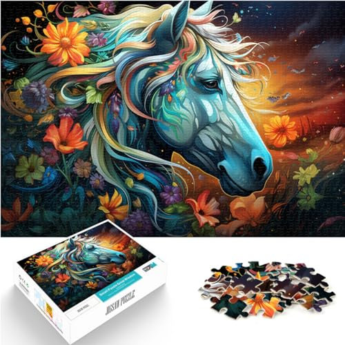 Jigsaw Puzzles for Puzzle Fantasy colorful unicorn Jigsaw 1000 Piece Adult Wood Puzzle is ideal as a gift for the whole family and this 1000pcs（50x75cm）