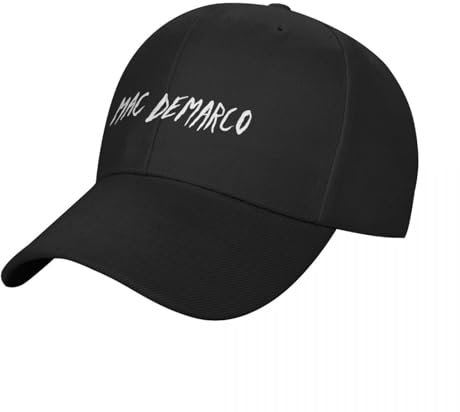 ROBEIUO Baseballmütze Basecap Mac Demarco HD Logo Baseball Cap Fischerhut Strandausflug Vintage Strandhut Hüte Mann Frauen