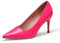 GENSHUO Damen Stiletto High Heels, Sexy Geschlossene Spitze Zehen Lackleder Stiletto Pumps 8cm Klassische Party Prom Hochzeit High Heel Pumps für Frauen Fuchsia Größe 38 EU