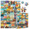 PICKFORU World Travel Puzzles for Adults, 1000 Piece, Vintage Style, Jigsaw Puzzle, Landmarks, Scenic Collage, 27.5 x 19.7 Inches, Ages 16+