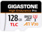 GIGASTONE 128 GB Micro-SD-Karte, hohe Ausdauer Pro Series Geschwindigkeit bis zu 100 MB/s, kompatibel mit Redtiger Rove Vivofo Vantrue, Pruveeo Arifayz Dashcam, MicroSDXC UHS-I A1 V30 U3.
