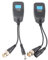 Video Balun, 1 Pair Passive CCTV Coax Analog to IP Camera Converter Security Camera Accessories with BNC Video Power Balun Transceiver to RJ45 Connector for Security Surveillance