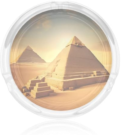 Ägyptische Pyramide in DesertGlass Aschenbecher, Zigarren-Aschenbecher, schöner Aschenbecher für den Außenbereich, Balkon, Innen- und Außendekoration