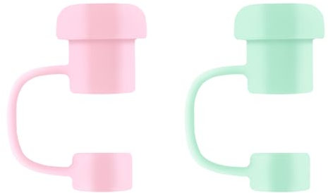 LICQIC Silicone Straw Covers, Dust-Proof and Leak-Proof Reusable Drinking Straw Tips Lids for 0.4in/10mm