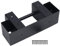 Kit de support de support de rangement en rond de stockage de bois de stockage à bois de chauffage extérieur yomiyuseyr, rack de bois de chauffage robuste, rangement extérieur