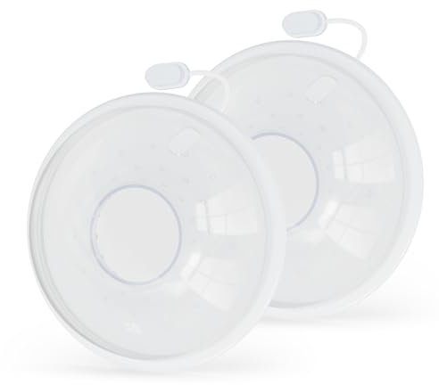 Breast Milk Collector Breastfeeding, Breast Shells Milk Collection Shells, Milk Catchers Breastfeeding, Reusable Breast Pads Maternity, BPA Free Reusable Soft Silicone for Breastfeeding Wear Outdoors