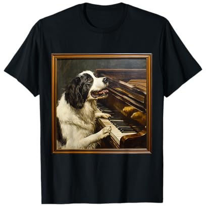 Landseer Piano Dog T-Shirt