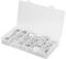 Marhynchus Set di Rondelle in Alluminio, Resistente all'usura e Alla Ruggine, Prevenire le di Dado, Forniture Industriali, 450pcs Set di Rondelle di Alluminio, con Specifiche Complete, può Essere