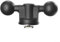 Zoegneer Base de rail à double boule en plastique compatible RAM Mount 2,5 cm avec boulon en T pour système de montage sur rail de kayak bateau