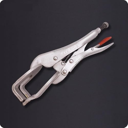 Harden 9-inch Lock-Grip Welding Clamp, Alloy Steel, Quick Release Handle with Wire Cutter