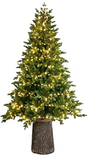 Magie di Natale Albero di natale con Led e Tronco Dolomiti in PE Effetto Real Touch 270 cm