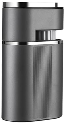 Sunydog Cafetière Portable Haut de Gamme, Cafetière Professionnelle à Double Infusion Basse Pression, Composants Amovibles pour la Maison ou le Bureau, 9, Chaud, Froid, Gris (Prise UE)
