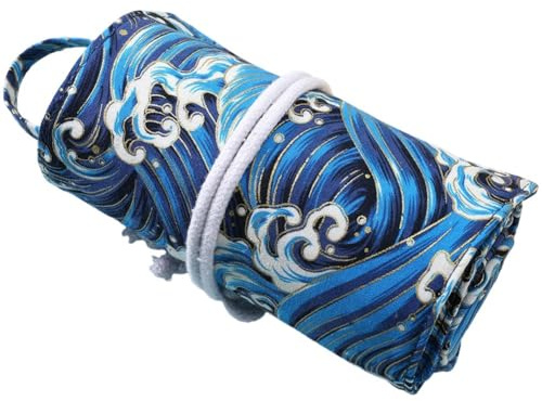 Abbdbd Crochet Hook Roll Bag Crochet Tool Storage Bag Knitting Needle Case for Crafting Crochet Project Accessories Organiser