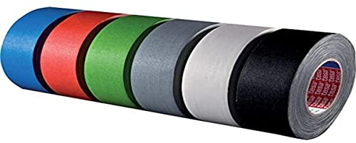 tesa 04671-00035-00 - Gewebeband, matt, Serie 4671-50 m x 50 mm, Schwarz
