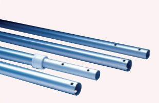 Pértiga para piscina extensible hasta 5 metros de aluminio anodizado