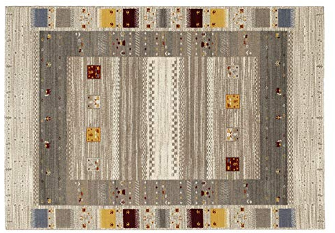 Mein Teppichmarkt Teppichträume werden wahr! WOOLGROUND GABEH moderner Woll Teppich Wollsiegel in cappu-Mix, Größe: 80x150 cm