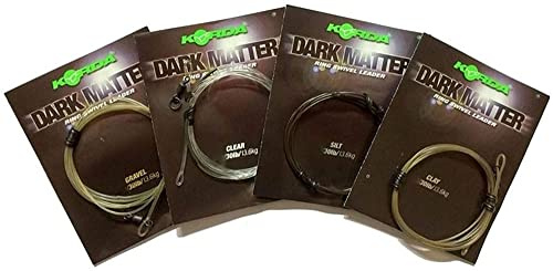 Korda Dark Matter Ring Swivel Leaders 1M 30lb 13.6kg