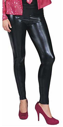 schwarze Leggings, Erwachsenen-Größe:L/XL (40/42)