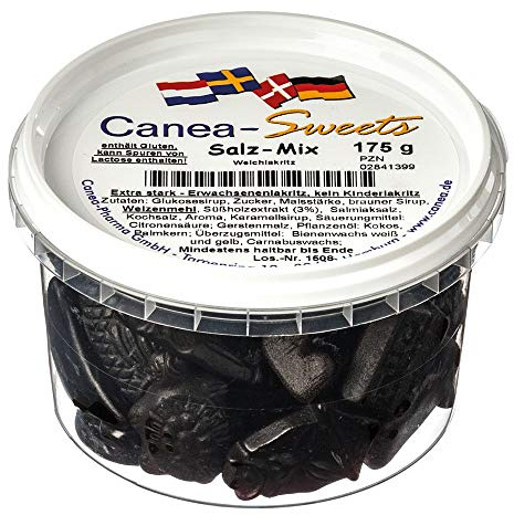 Canea-Sweets SALZ MIX Lakritz Dose, 1er Pack (1 x 175 g)