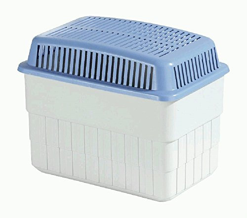 WENKO Feuchtigkeitskiller 2 kg Set mit 1x2 kg Nachfüller Raumentfeuchter Grau