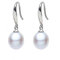 Findout Teardrop Pearl Earrings for Women, Ladies 925 Sterling Silver 8-10mm AAA Natural Freshwater Pearls Earrings for Women Girls- Elegant Wedding Birthday Gift