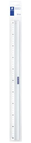 Staedtler 563 Mars® Aluminium-Lineal, silber (1, 50 cm)