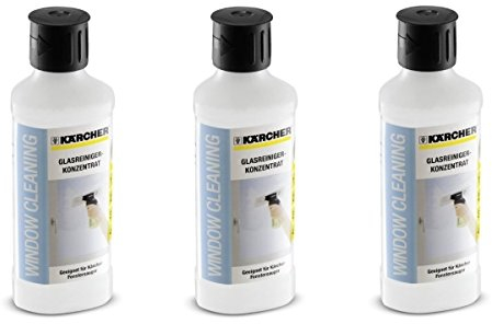 3 x Kärcher 500ml Glass Cleaning Concentrate For Window Vac