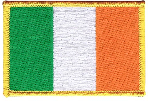 Flaggenfritze Flaggen Aufnäher Irland Fahne Patch + gratis Aufkleber