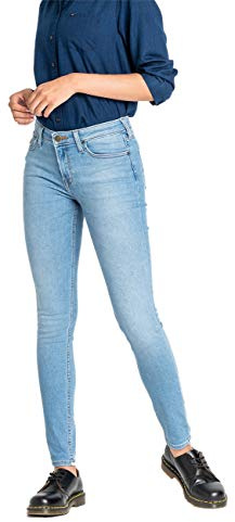 Lee Damen SCARLETT' Skinny Jeans, , Blau (Flight Wj), 28W / 33L