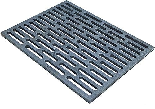 Fonderia Bongiovanni | Griglia in Ghisa | Griglia per Camino | Stufa Pellet | Barbecue Fondello per Cenere |cm 30X40X1,2
