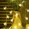 BIUYO Lichterkette batterie betrieb 5 m 50 LEDs batteriebetrieben, 2 Modi Sterne Lichterkette Innen Außenbereic dekorative Beleuchtung für Party Weihnachten Hochzeit Geburtstag, Warmweiß