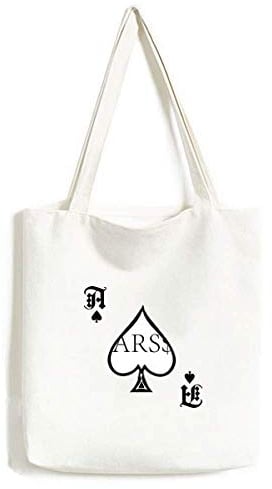 Waschbare Tasche mit Geldsymbol, Argentinischer Peso-Handtasche, Pokerspaten
