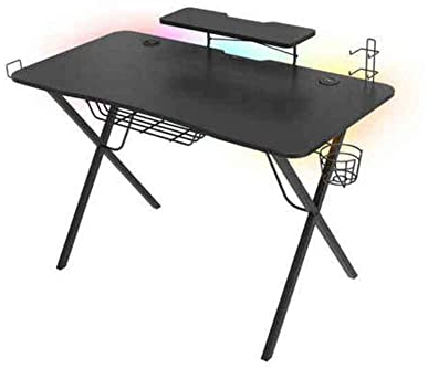 Genesis Tavolo da gioco HOLM 300 RGB nero (120 cm x 75 cm)