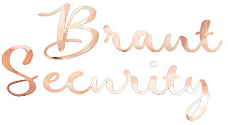 Oblique Unique® Bügelbild für JGA Junggesellinnenabschied Hochzeit - Braut - Team Braut - Braut Crew - Braut Security Bilder zum Aufbügeln Roségold (Braut Security)
