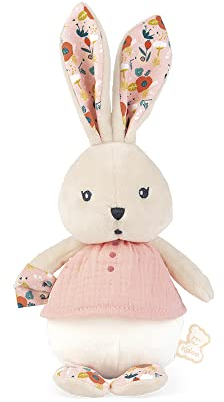 KALOO - K'Doux - Kleine Püppchen Hase Coquelicot - Hellrosa - Mulltuch-Material - Plüsch - 20 cm - Ab Geburt, K969953