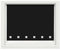 100% Polyester Square Eyelet Trimmable Daylight Roller Blinds (180cm Wide x 165cm Drop, Black)