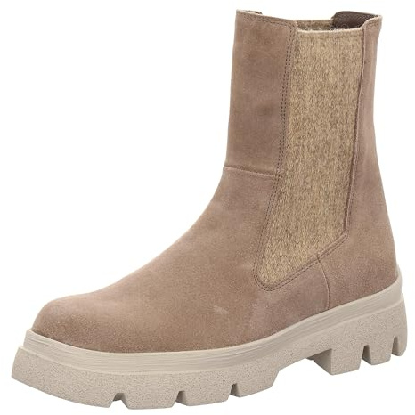 Think! Damen KANGAE Leder gefütterte nachhaltige Chelsea-Boots, 2000 Stone, 39 EU