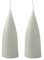 Kunstindustrien® Stumpenkerzen, Hergestellt in Dänemark, 43 Farben verfügbar, Kegel Kerze, Durchgefärbte Stumpenkerze lange Brenndauer von 15 Std., Kerzen Deko, 2 Stück, 6,5 x 16cm (Helles Resedagrün)